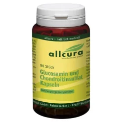 Allcura Glucosamin und Chondroitinsulfat Kapseln, 90 St> Glucosamin-Chondroitin