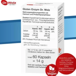 Dr. Wolz Gluten Enzym Kapseln, 60 St><noscript><img width=