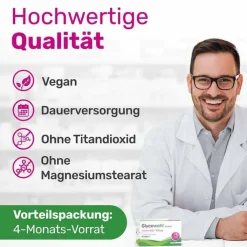 Glycowohl Vitamin B12 1000 µg hochdosiert vegan Kapseln , 120 St