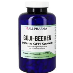 Hecht Pharma Goji Beeren 500 mg GPH Kapseln, 360 St> Goji Beeren