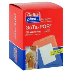 Gota-Por PU Wundfilm 7,2x5 cm steril Pflaster, 50 St