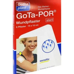 Gota-Por Wundpflaster steril 100x150 mm, 5 St> Sterilpflaster