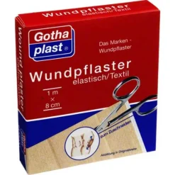 Gothaplast Wundpflaster elast 8 cm x 1 m geschnitten, 1 St
