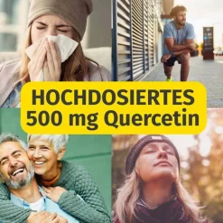 Green Naturals Quercetin 500 mg hochdosiert Kapseln , 180 St