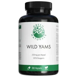 Green Naturals Wild Yam hochdosiert vegan Kapseln, 180 St
