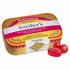 Grethers Pastilles Grethers Redcurrant + Vitamin, 110 g> Bonbons