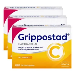 Grippostad C Hartkapseln bei Erkältung, 3x24 St> Grippemittel