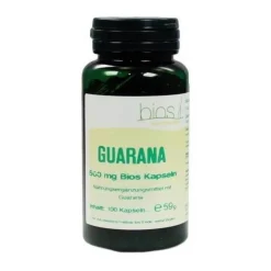 Guarana 500 mg Bios Kapseln, 100 St> Guarana