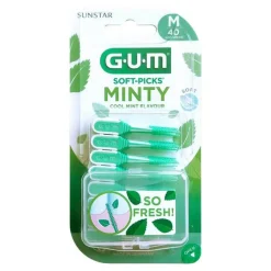 GUM Soft-Picks Minty medium, 40 St