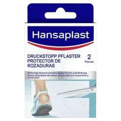 Hansaplast Druckstopp transparente Schutzpolster, 2 St