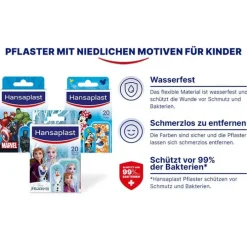 Hansaplast Kinder Pflasterstrips Marvel, 20 St><noscript><img width=
