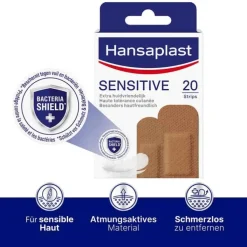 Hansaplast SENSITIVE Pflasterstrips Hautton medium, 20 St
