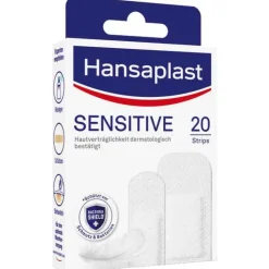 Hansaplast Sensitive Pflaster hypoallergen Strips, 20 St><noscript><img width=