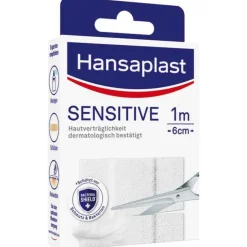 Hansaplast Sensitive Pflaster hypoallergen 6 cmx1 m, 1 St><noscript><img width=
