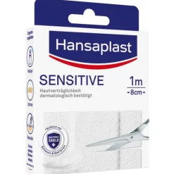 Hansaplast Sensitive Pflaster hypoallergen 8 cmx1 m, 1 St
