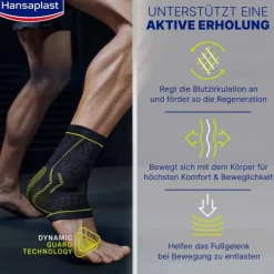 Hansaplast Sport Fußgelenk-Bandage Größe S/M, 1 St><noscript><img width=
