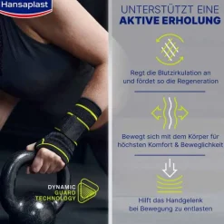 Hansaplast Sport Handgelenk-Bandage Größe S/M, 1 St><noscript><img width=