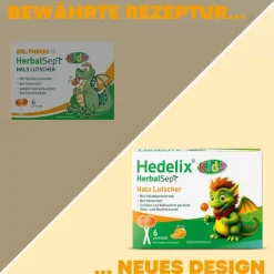 Dr. Theiss Hedelix Herbalsept Hals Lutscher Kids, 6 St><noscript><img width=