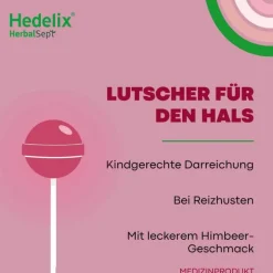 Dr. Theiss Hedelix Herbalsept Husten Lutscher Kids, 6 St><noscript><img width=