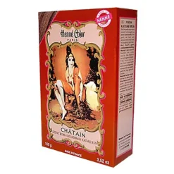 Henna Color Pulver kastanienbraun Chatain, 100 g> Haarfarbe