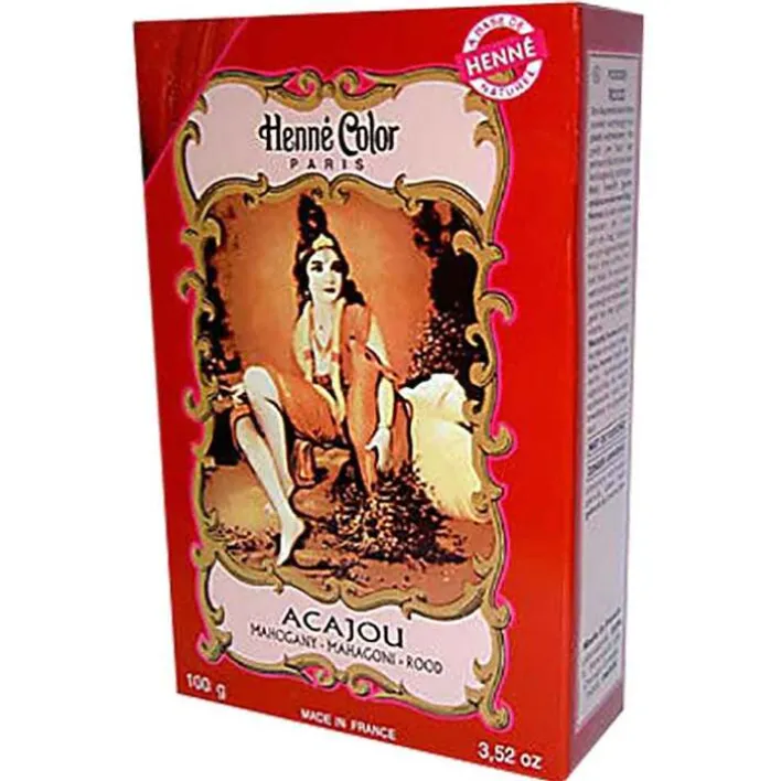 Henna Color Pulver mahagoni Acajou, 100 g> Haarfarbe