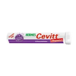 Cevitt Hermes + Magnesium Brausetabletten, 20 St> Vitamin C (Ascorbinsäure)|Magnesium