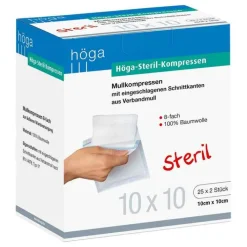 Höga-Pharm Höga Steril Kompressen 10x10cm 8fach, 25X2 St> Sterile Kompressen
