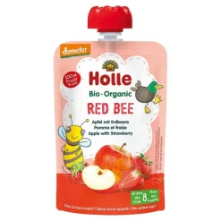 Holle Red Bee Apfel mit Erdbeere, 100 g