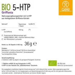 GSE 5-Htp Griffonia Tabletten Bio, 60 St><noscript><img width=