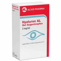 Hyaluron AL Gel Augentropfen 3 mg / ml, 2X10 ml