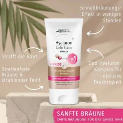 Medipharma Cosmetics Hyaluron Sanfte Bräune Express Körper Creme, 150 ml><noscript><img width=