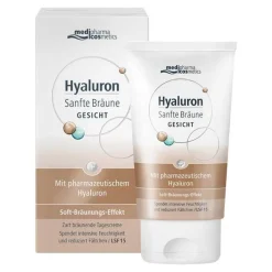 Medipharma Cosmetics Hyaluron Sanfte Bräune Gesichtspflege Creme, 50 ml> Selbstbräuner