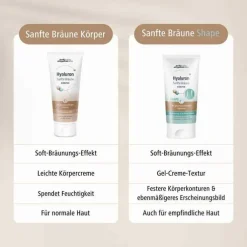 Hyaluron Sanfte Bräune Shape Körperpflege Creme, 150 ml