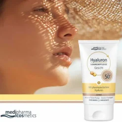 Medipharma Cosmetics Hyaluron Sonnenpflege Gesicht LSF 50+ getönt, 50 ml> Lsf 50+