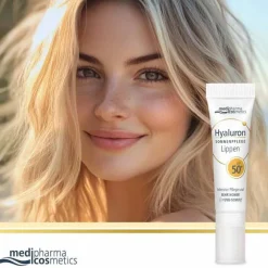 Medipharma Cosmetics Hyaluron Sonnenpflege Lippen LSF 50+ , 7 ml> Lsf 50+