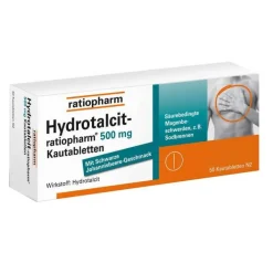 Ratiopharm Hydrotalcit 500 mg Kautabletten, 50 St> Sodbrennen Medikamente