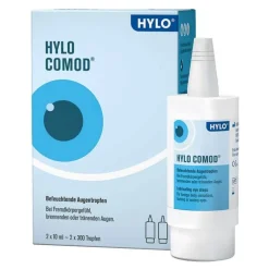 HYLO COMOD Augentropfen , 2X10 ml