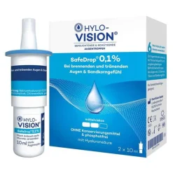 Hylo-Vision® Safedrop 0,1% Augentropfen, 2X10 ml