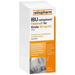 Ratiopharm Ibu 2% Fiebersaft für Kinder, 100 ml>Kinder Ibuprofen|Fiebermittel Kinder