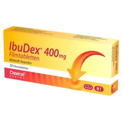 Ibudex 400 mg Filmtabletten, 20 St> Migräne Tabletten|Kopfschmerztabletten