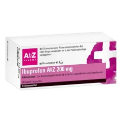 AbZ Ibuprofen 200 mg Filmtabletten, 50 St>Kinder Zahnschmerztabletten|Regelschmerzen Tabletten