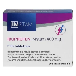 IMstam healthcare GmbH IBUPROFEN IMstam 400 mg Filmtabletten, 20 St> Zahnschmerztabletten|Regelschmerzen Tabletten