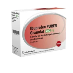 Puren Ibuprofen Granulat 400 mg zur Herstellung einer Lösung zum Einnehmen , 20 St> Ibuprofen