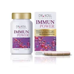 Immun Power Dr. Koll Vitamin C + Vitamin D + Zink Kapseln , 60 St
