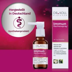 Dr. Koll Immun Rachenspray Gemmo Komplex Vit.B6 B12, 20 ml> Vitamin C (Ascorbinsäure)|Vitamin B6 (Pyridoxin)