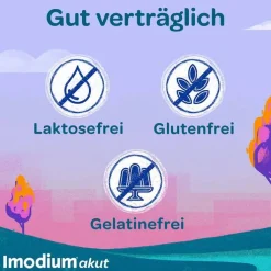 Imodium akut Duo - bei akutem Durchfall mit Blähungen, 12 St