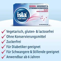 Isla ® med voice Pastillen, 20 St> Hustenstiller|Halsschmerztabletten