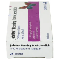Jodetten Henning 1x wöchentlich Tabletten, 28 St