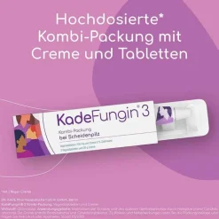 Kadefungin 3 Kombi-Packung 20 g Creme + 3 Vaginaltabletten, 1 St><noscript><img width=