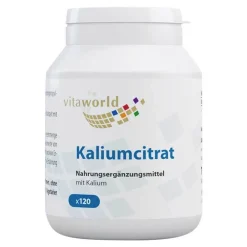 Vitaworld Kaliumcitrat 560 mg Kapseln, 120 St> Kalium